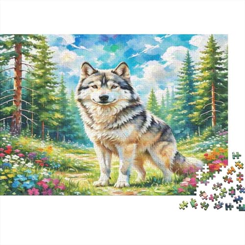 Wolf 1000 Teile Puzzles Puzzle Erwachsene Pädagogisches Spiel Herausforderung Heimdekoration Geschenke Geschenke Für Erwachsene 1000pcs (75x50cm) von VGDKAOBM