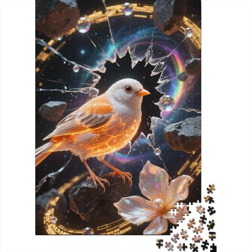 Zebrafink 1000 Stück Puzzle Puzzles Für Erwachsene Pädagogisches Spiel Herausforderung Home Dekoration Schöne Geschenkidee 1000pcs (75x50cm) von VGDKAOBM