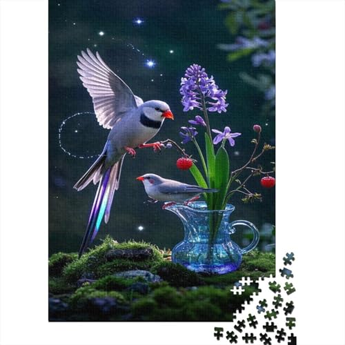 Zebrafink 1000 Teile Puzzles Puzzles Für Erwachsene Pädagogisches Spiel Herausforderung Home Dekoration Schöne Geschenkidee 1000pcs (75x50cm) von VGDKAOBM