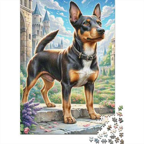 Zwergpinscher 1000 Stück Puzzle Puzzles Für Erwachsene Pädagogisches Spiel Herausforderung Home Dekoration Geschenke Für Erwachsene 1000pcs (75x50cm) von VGDKAOBM
