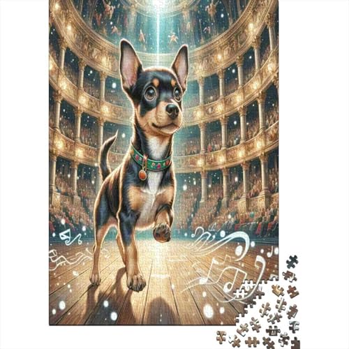 Zwergpinscher 1000 Teile Puzzle Puzzles Für Erwachsene Pädagogisches Spiel Herausforderung Wohnungseinrichtung Schöne Geschenkidee 1000pcs (75x50cm) von VGDKAOBM
