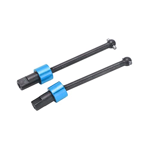 2 Stück RC CVD-Antriebswelle für Traxxas LaTrax Teton Stabile Einfache Montage CVD-Antriebswelle (blau) Modell Autozubehör Automodell-Zubehör von VGEBY