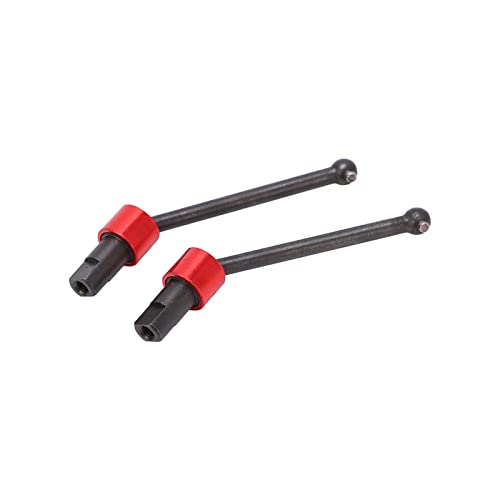 2 Stück RC CVD-Antriebswelle für Traxxas LaTrax Teton Stabile Einfache Montage CVD-Antriebswelle (rot) Modell Autozubehör Automodell-Zubehör von VGEBY