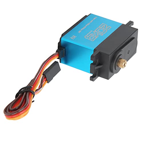 20 KG Servo, wasserdichtes RC-Metallgetriebe-Digital-Servo und 25T Metall-Servoarm-Set für RC Autoflugzeug Modell Autozubehör Automodell-Zubehör von VGEBY