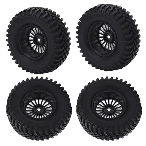 4 stücke 1/10 Off Road RC Gummireifen 20 Löcher Silber Kunststoff Nabe Starke Grip RC Reifen Ersatz von VGEBY
