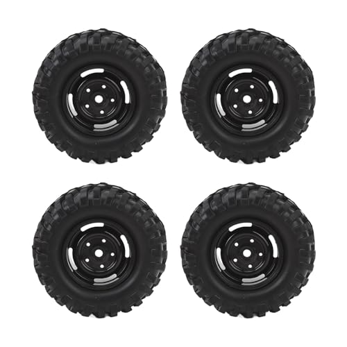 4 stücke RC Crawler Reifen 1, 9 Zoll Gummi Universal RC Reifen Mit Kunststoff Felge Für Axial 1/10 Fernbedienung Autos (A von VGEBY
