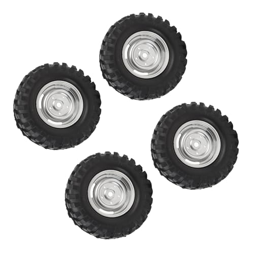 4 stücke RC Crawler Reifen 1, 9 Zoll Gummi Universal RC Reifen Mit Kunststoff Felge Für Axial 1/10 Fernbedienung Autos (B) von VGEBY
