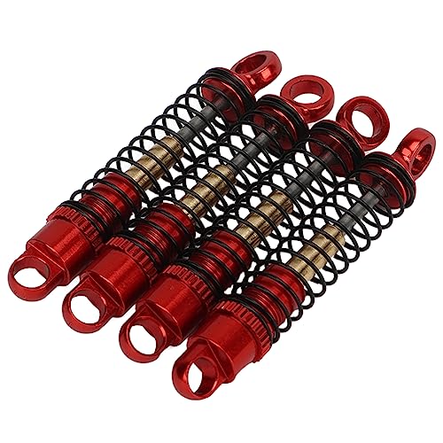 4er Set RC RC Stoßdämpfer aus Aluminium-Legierung, RC Federdämpfer für Stoßdämpfer-Sets (rot) von VGEBY