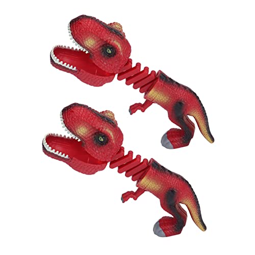 Dinosaurier-Finger-Spielzeug, Niedliches Aussehen Neuheit Einziehbarer Dinosaurier Kniffliges Modell Dekompressionsbiss-Finger-Spielzeug Neuheit Spielzeug Dinosaurier-Finger-Spielzeug, Niedliches Aussehen Neuheit Einziehbarer Dinosaurier Kniffliges Modell Dekompressionsbiss-Finger-Spielzeug Neuheit Spielzeug von VGEBY