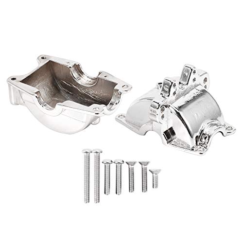 Getriebeabdeckung, obere untere Abdeckung des Getriebes Shell RC 1/18 Upgrade-Teile passend für WLtoys 1/18 A959 Automodell mit Fernbedienung (Silber) von VGEBY