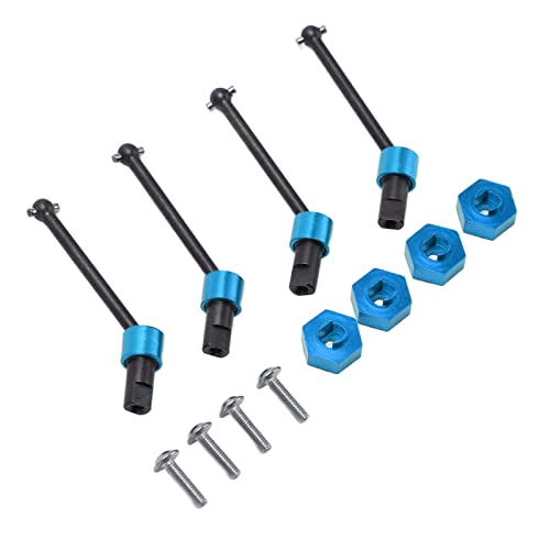 Hex Radnabe, Metall Antriebswelle Montage Hex Radnaben Combiner CVD für Traxxas LaTrax Teton 1/18 RC Auto(Blau) Modellauto Zubehör Leistungszubehör von VGEBY