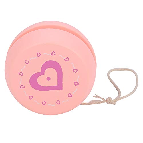Jojo Yoyo Kinder Spielzeug, Holz Cartoon Yoyo Ball Pädagogisches Spielzeug für Anfänger Kinder Spielzeug Geschwindigkeit Ball Rückkehr für Geschenke Weihnachten(Rosa) von VGEBY