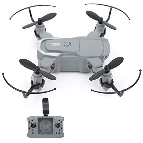 VGEBY KY905 Faltbare Mini-Drohne mit 4K-HD-Kamera, LED-Licht, One Key Return, Grau, Fortgeschrittener Anfänger von VGEBY