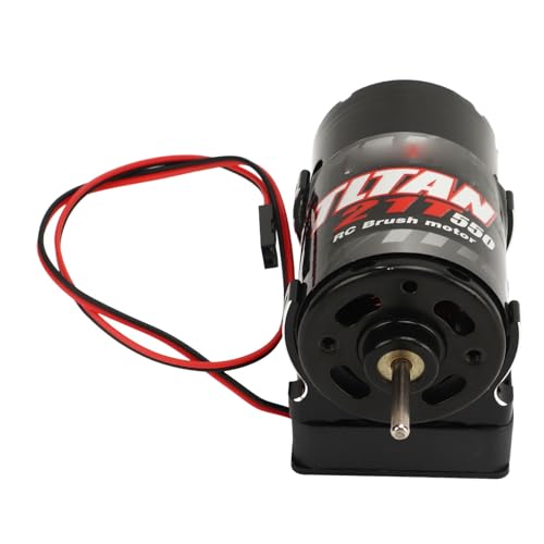 RC 550 12T Gebürsteter Motor, Kupferwicklungen mit Low Reibung Wärmeableitung RC Car 550 Motorkühler für Sitz (Schwarz) von VGEBY