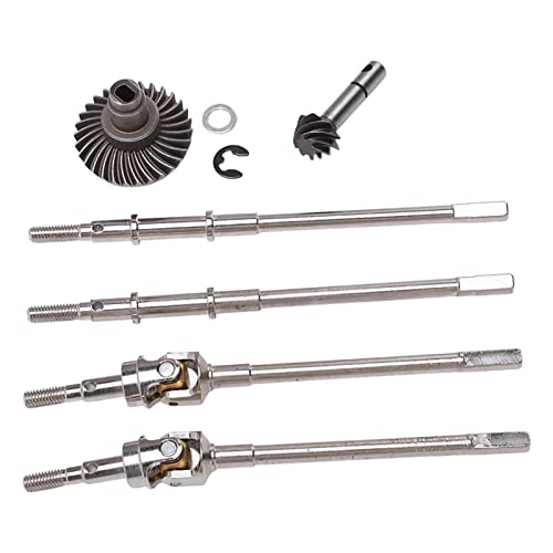 RC Antriebsachse Vorne Hinten, Eisenstahl Anti Drop RC Antriebswellenzahnradsatz für Axial SCX10 II 90046 90047 1/10 RC Auto RC Antriebsachse Vorne Hinten, Eisenstahl Anti Drop RC Antriebswellenzahnradsatz für Axial SCX10 II 90046 90047 1/10 RC Auto von VGEBY