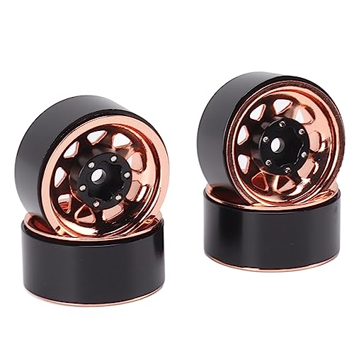 RC Auto Räder Tief Rillen Beadlock RC Räder mit Perlen, 4 Stück Räder mit ATV Perlen Räder Räder mit Perlen für beste RC Fahrerlebnis von VGEBY