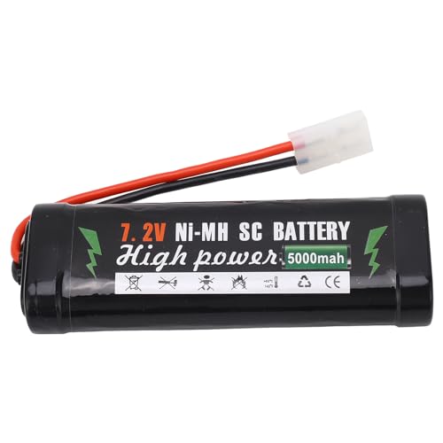 RC-Autobatterie, Tragbare RC-Lithium-Polymer-Batterie 7,2 V 5000 MAh Lithiumbatterie Stabile Leistung Ersetzen Sie die Batterie für den Antrieb von Hochgeschwindigkeits-RC-Autos von VGEBY