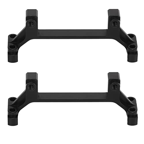 RC Brücke Rudder Bracket, Aluminiumlegierung Verschleißfeste Kunststoff Leichte RC Autoteile für Unimog (BLACK) von VGEBY