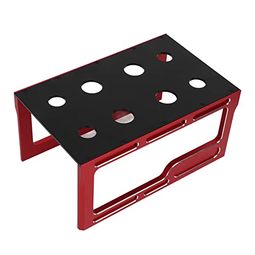 RC Car Montagestation RC Car Workstation, RC Car Work Stand Montageplattform Form RC Car Work Stand für 1/10 1/8 Modellautoreiniger (Rot) von VGEBY