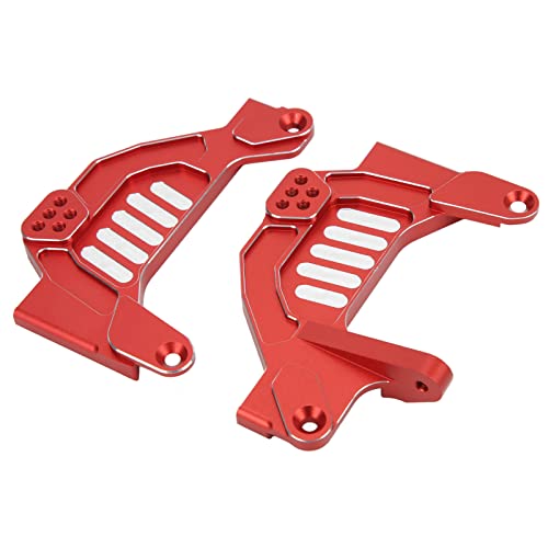 RC Frontstoßplatte, Aluminiumlegierung Frontstoßturm Board, Fit für Axial SCX6 1/6 RC Auto (rot) Modell Autozubehör Automodell-Zubehör von VGEBY