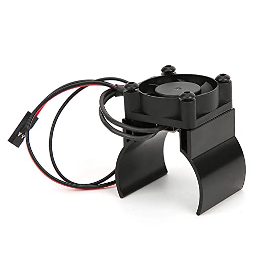 RC Motorkühler, RC Kühlerlüfter Aluminiumlegierung für 1/10 RC Auto (BLACK) von VGEBY