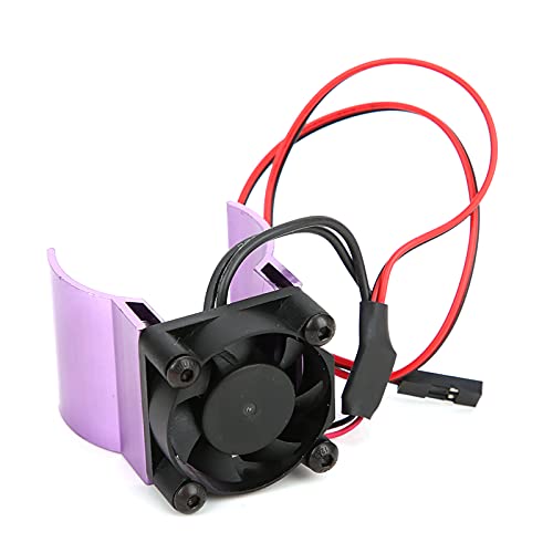 RC Motorkühler, RC Kühlerlüfter Aluminiumlegierung für 1/10 RC Auto (PURPLE) von VGEBY