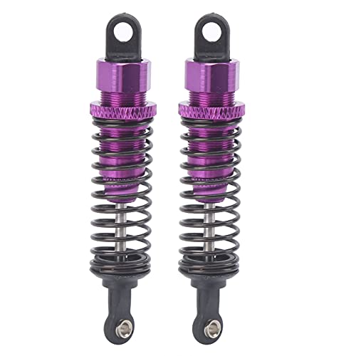 VGEBY RC Stoßdämpfer 2St. 72mm Aluminium Stoßdämpfer Dämpfer Verstellbar Zusammengebauter Federdämpfer Passend für TRAXXAS Slash 2WD RC Car (lila) Sportinggoods Zubehör Für Modellautos von VGEBY