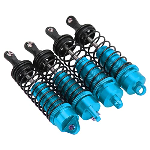 RC Stoßdämpfer-Set, RC Auto Vorne Hinten Stoßdämpfer Aluminiumlegierung Einstellbares Ersatz-RC-Zubehör für 1/10 RC-Auto(Blau) Auto Modelle von VGEBY