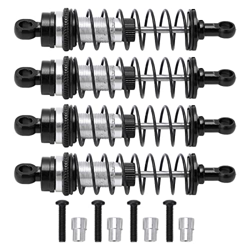 RC-Stoßdämpfer Vorne Hinten, Reduzierung von Vibrationen aus Aluminiumlegierung RC-Federdämpfer für Latrax Teton 1/18(Schwarz) Auto Modelle von Ongwan