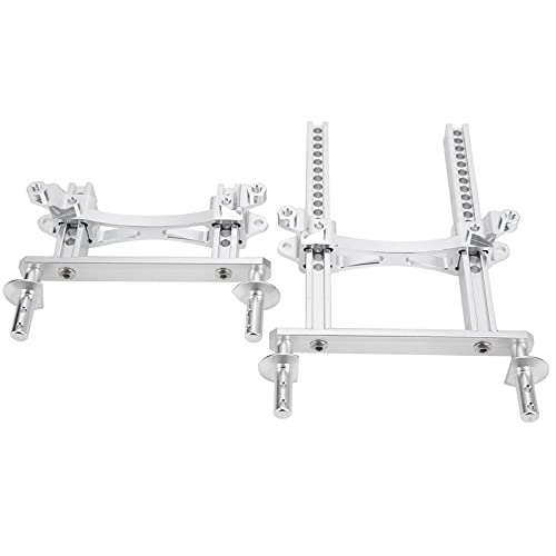 Rc Vordere Hintere Karosseriepfosten, Front Hinten Karosserie Montagestangen Aluminiumlegierung Für Rc Auto Stabil Praktisch 1/10 Rc Für Auto (SILVER) von VGEBY