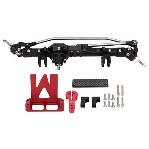 VGEBY 1/10 RC Vorderachse, Aluminiumlegierung, Rautenförmig für Axial Wraith 90018 90020 90045 RR10 90048 90053(Schwarz) Auto Modelle von VGEBY