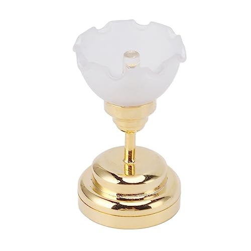VGEBY 1:12 Puppenhaus-Miniaturlampe, Puppenhaus-Deckenleuchte in Blumenform, Modell, LED-Hängelampe, Puppenhaus-Dekorationszubehör von VGEBY