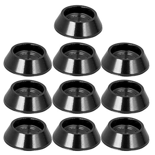 VGEBY 10 Stück RC Car Screw Shim, RC Unterlegscheiben Screw Shim Upgrade Ersatzteile Passend für MN-D90 MN-99 MN-91 FJ-45(Schwarz) von VGEBY