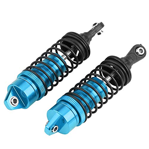 VGEBY 2 Stück RC Auto vorne, 110 mm Aluminiumlegierung RC Auto Stoßdämpfer Federbein Fahrzeugteile App-gesteuert und Fernbedienung für Auto Slash 4x4 1/10 (SLA014B Blau) von VGEBY