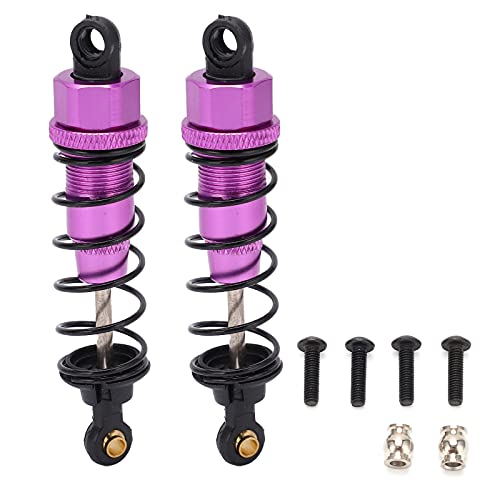 VGEBY 2pcs RC Auto Dämpfer, 82mm RC Auto Stoßdämpfer Fernbedienung Auto Upgrade Teile für CC01 Serie CC02(Violett) Automodell Spielzeug von VGEBY