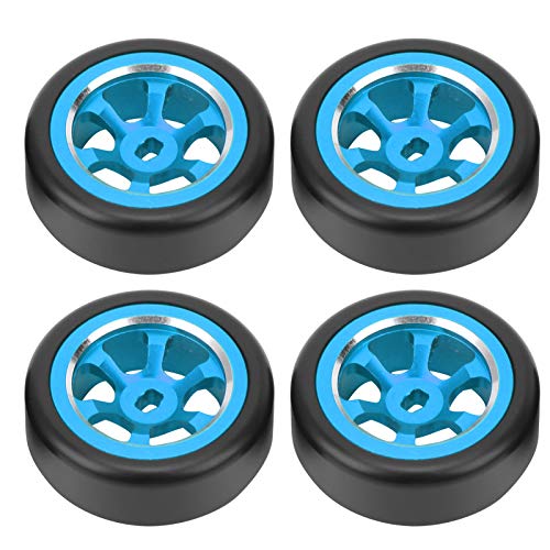 4 Stück RC Drift-Reifen, RC-Felgenreifen Modifikationsteile Passend für Wltoys K969 K989 P929 1/28 RC(Blau) von VGEBY