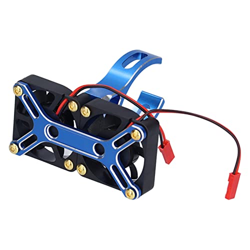 VGEBY 4985 1717 Ventilator für Motorkühlung, bürstenlos, Kühlkörper für Aluminiumlegierung, Auto, Traxxas 1/5 RC(blau), Zubehör für Miniaturautos von Ongwan