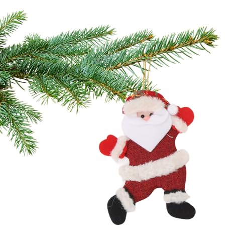 VGEBY 4PCS Weihnachtsbaum Ornamente Baumwolle Tuch Nette Puppe Anhänger Weihnachten Hängende Dekorationen für Kinder Freunde Geschenke von VGEBY