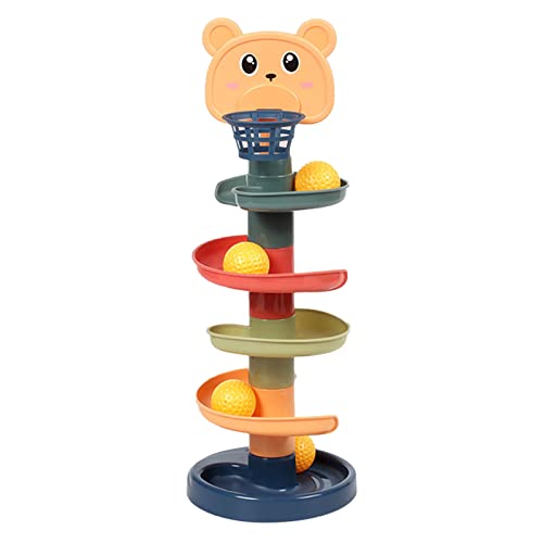 VGEBY Ball-Ball-Turm, Baby-Ball-Wirbelturm, Abnehmbarer Baby-Ball-Fallturm, Interaktiv, Pädagogisch, Lustig, Leuchtende Farben, Ball-Drop-and-Roll-Turm für (5 Schichten mit 5 VGEBY Ball-Ball-Turm, Baby-Ball-Wirbelturm, Abnehmbarer Baby-Ball-Fallturm, Interaktiv, Pädagogisch, Lustig, Leuchtende Farben, Ball-Drop-and-Roll-Turm für (5 Schichten mit 5 von VGEBY