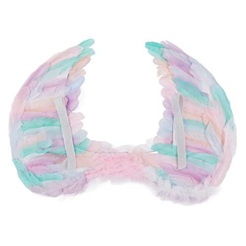 VGEBY Bunter Engelsflügel, Künstlicher Federflügel Engelsflügel Bunter Engelsflügel für Kinder für Halloween-Party-Foto-Requisiten(Large) Neuartiges Spielzeug von VGEBY