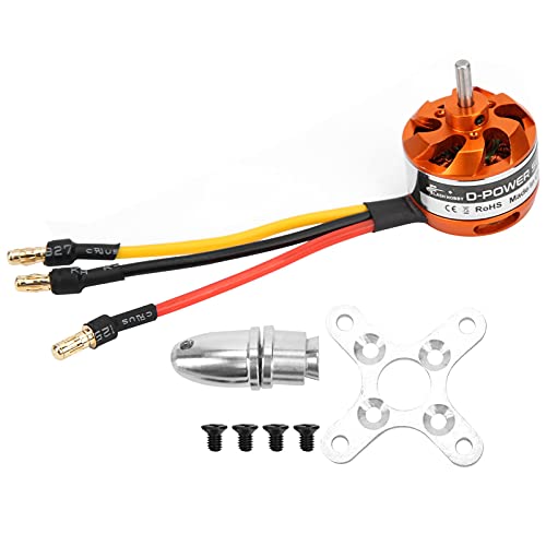 D2822 Bürstenloser Motor mit Adapter RC Motor Ersatz für RC FixedWing Flugzeug 1100KV 1450KV 1800KV 2600KV (2600 kV) von VGEBY