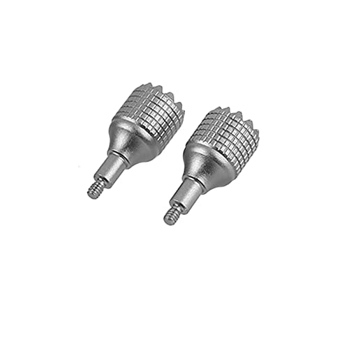 VGEBY Drohnen-Fernbedienungssticks, 2 Stück Drohnen-Fernbedienung Bars Kupfer Komfortable Touch rutschfeste Fernbedienung für Thumb Rocker Joystick RC PRO (Silber) von VGEBY