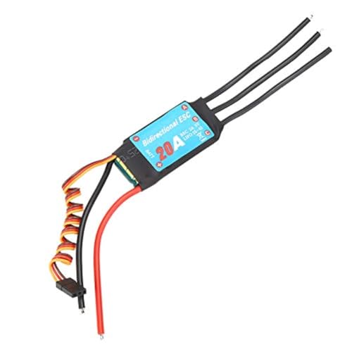 VGEBY Esc Brushless, Einer Way Brushless Esc Elektronischer Drehzahlregler Für Rc Auto Schiffs Unterwasserpropeller(20A) Esc Brushless 30A von VGEBY