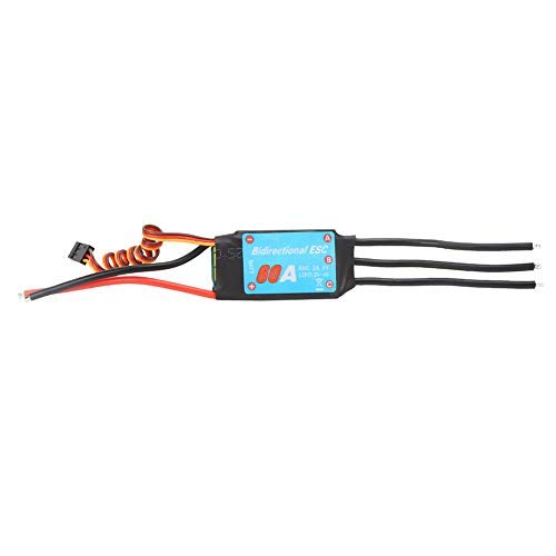 VGEBY ESC Brushless Two-Way Brushless ESC Elektronischer Geschwindigkeitsregler für RC Car Ship Unterwasserpropeller(60A) von VGEBY