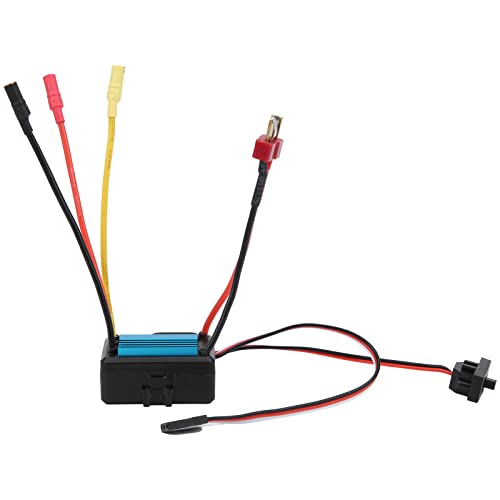 VGEBY ESC Elektrischer Geschwindigkeitsregler, 35A Kleiner Elektronischer Geschwindigkeitsregler ESC für 1/18 1/16 Ferngesteuertes Auto (Blue) von VGEBY