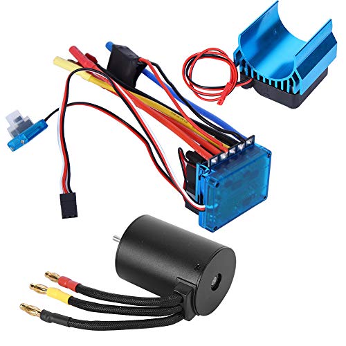 VGEBY Fernbedienung für Kühlkörper RC 3650 Motor für RC Rennwagen für Jungen im Freien (80A) von VGEBY