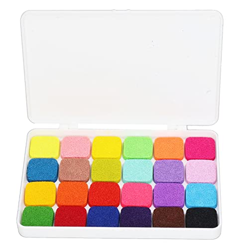 VGEBY Finger-Stempelkissen für, 24 Farben, Waschbar, Spiel mit Fantasie, Bastel-Stempelkissen, Fingerfarbe Zum Malen, Dekoration, DIY-Farben VGEBY Finger-Stempelkissen für, 24 Farben, Waschbar, Spiel mit Fantasie, Bastel-Stempelkissen, Fingerfarbe Zum Malen, Dekoration, DIY-Farben von VGEBY