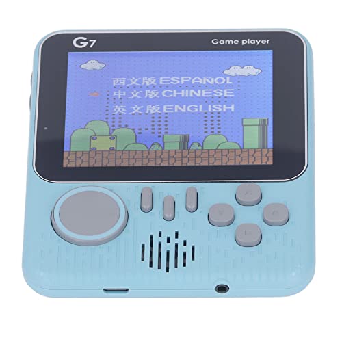 VGEBY Handheld-Spielekonsole, G7-Handheld-Gaming-GeräT Leichtes Einzelspieler-Gaming-GeräT mit 3,5-Zoll-Bildschirm (Blau) Elektronisches Spielzeug von VGEBY