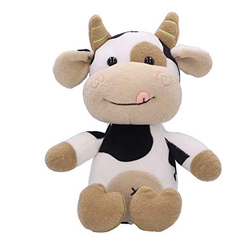 VGEBY Kuh-Plüsch-Spielzeug, Kuh-Plüsch-Spielzeug-nettes Tier-Karikatur-Vieh-Kalb-Puppe-Spielzeug für Kindergeburtstags-Geschenk(30cm/12in) von VGEBY