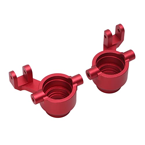 VGEBY Lenkradschale für RC Auto, Upgrade Teile für RC Auto aus Aluminiumlegierung RC-Gelenkarm für ferngesteuertes 1/10(Rot von VGEBY